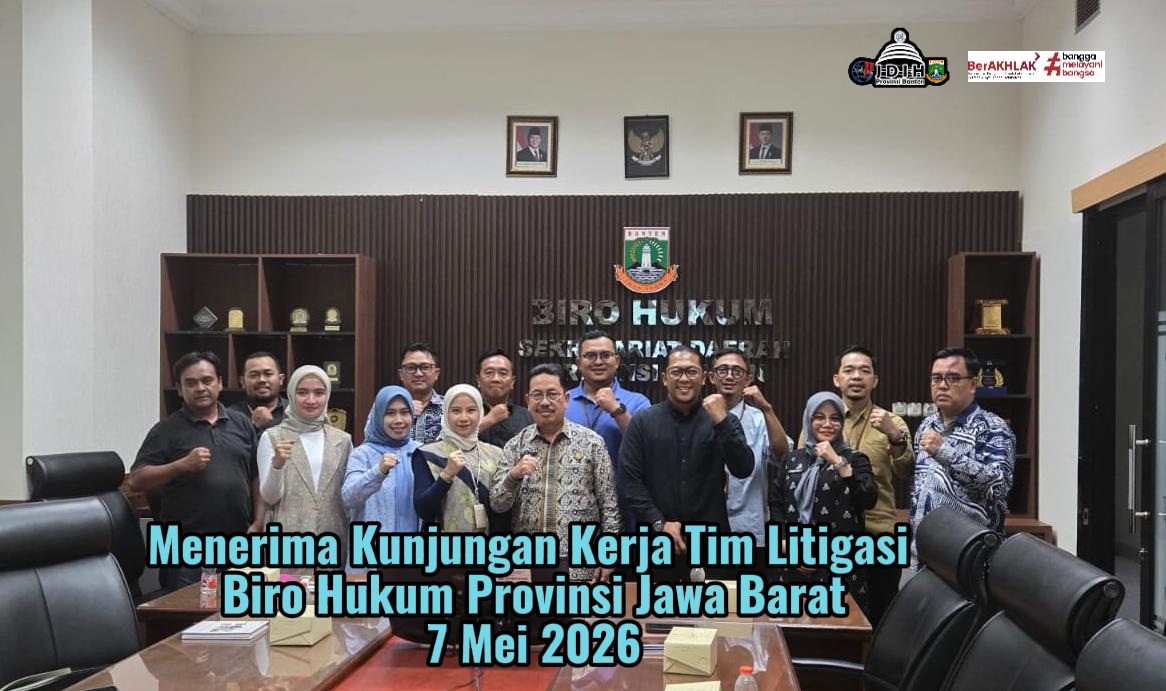 Menerima Kunjungan Kerja Dari Tim Litigasi Biro Hukum Provinsi Jawa Barat